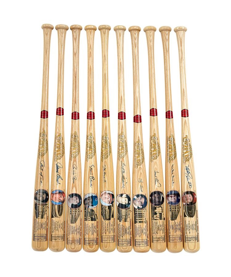 Cooperstown Bat Co. Famous Players Series Signed Bats Including Ted