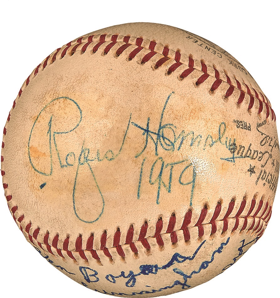 1959 Rogers Hornsby Signed Baseball