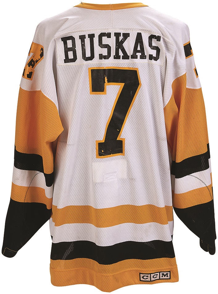 198788 Rod Buskas Pittsburgh Penguins Game Worn Jersey