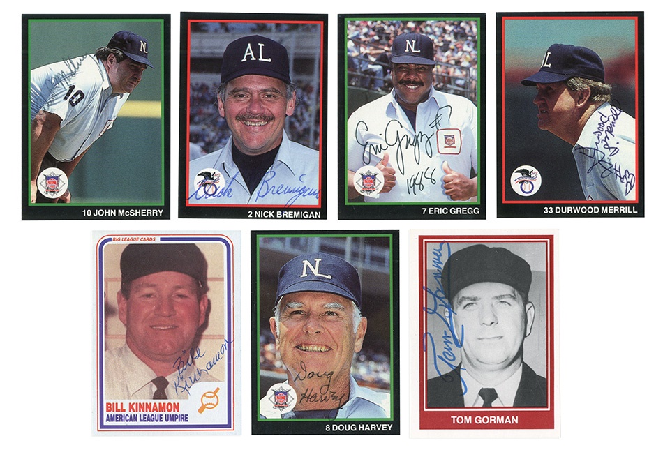 Baseball Umpires Signed Cards (53)