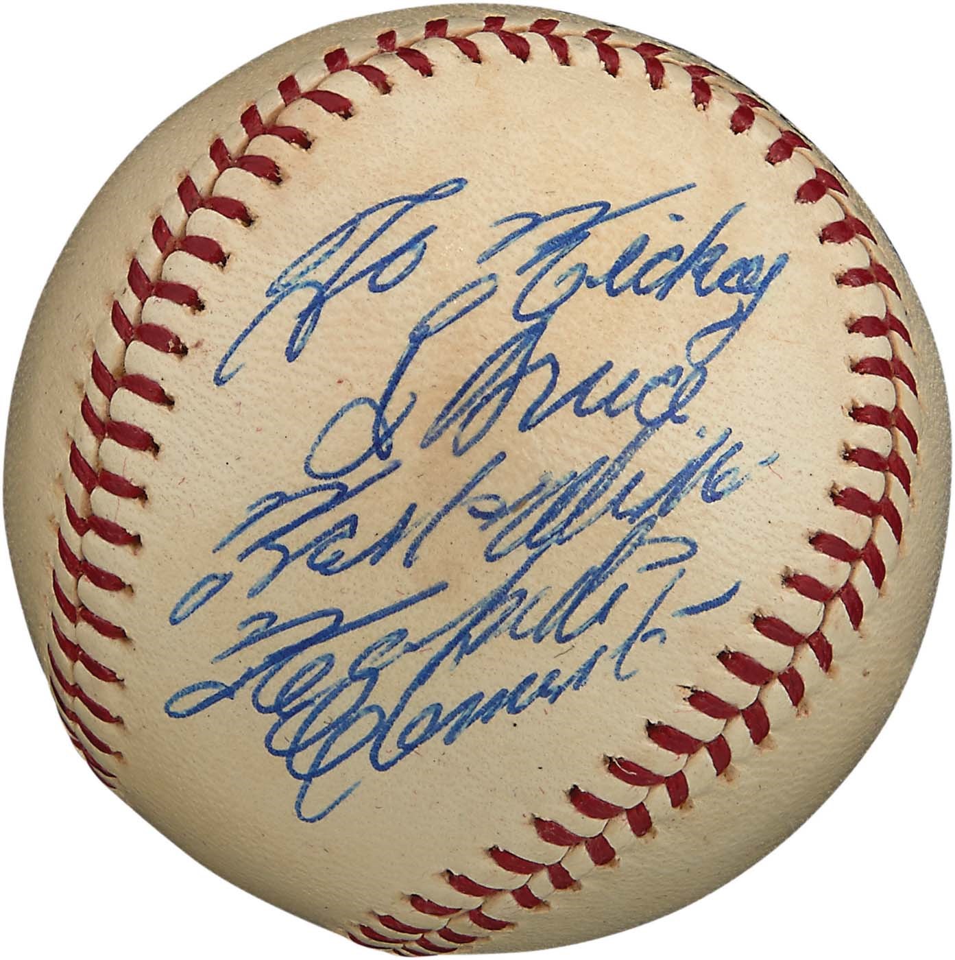 1960s Roberto Clemente SingleSigned Baseball with Perfect "10