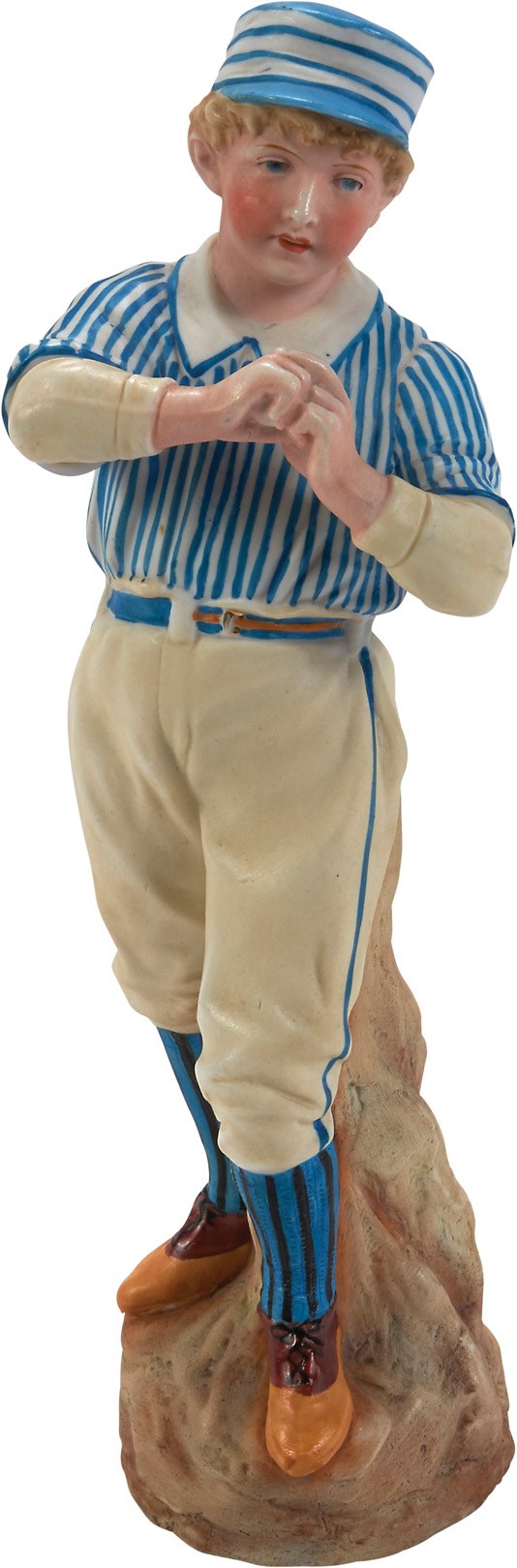 Heubach 19th Century German Bisque Porcelain Baseball Figurine (12.5”)