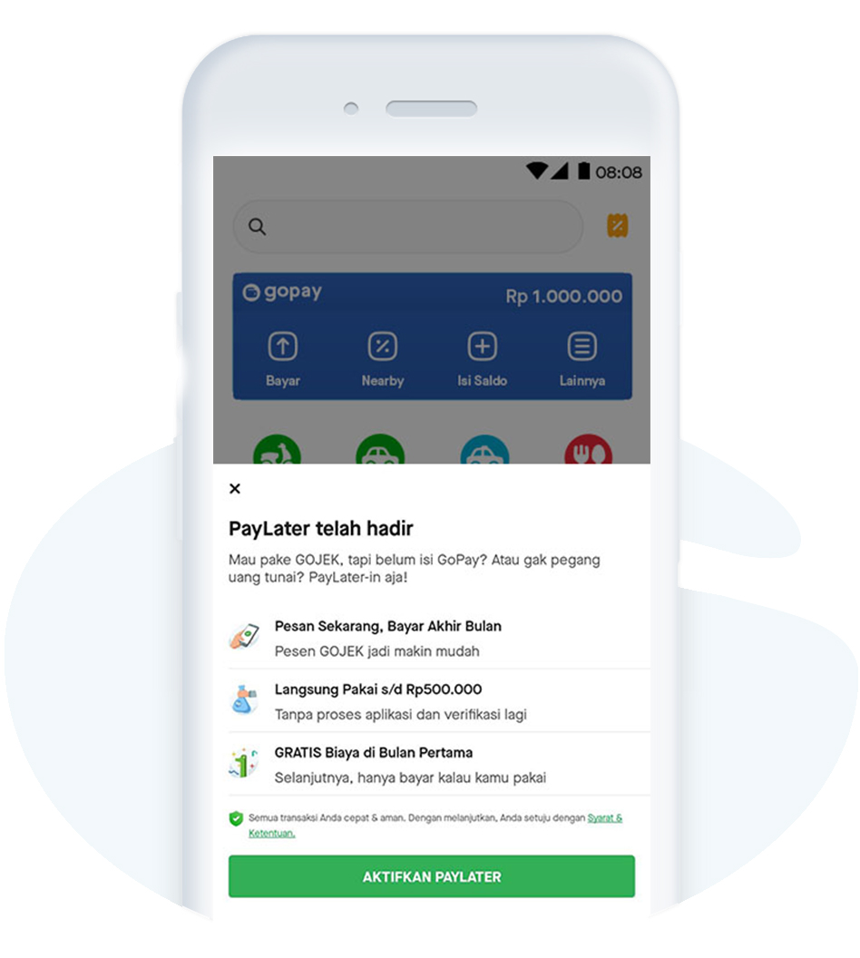 PayLater Gojek Pesan Sekarang Bayarnya Nanti Gojek