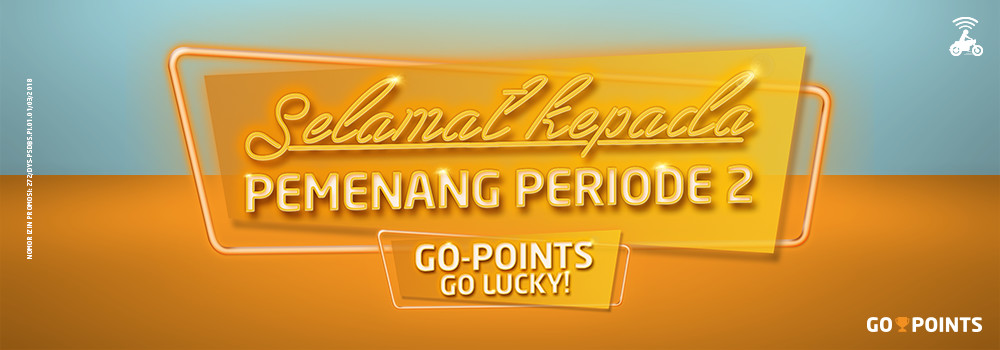Selamat Kepada Pemenang GOPOINTS GO LUCKY Periode ke2 GoPoints