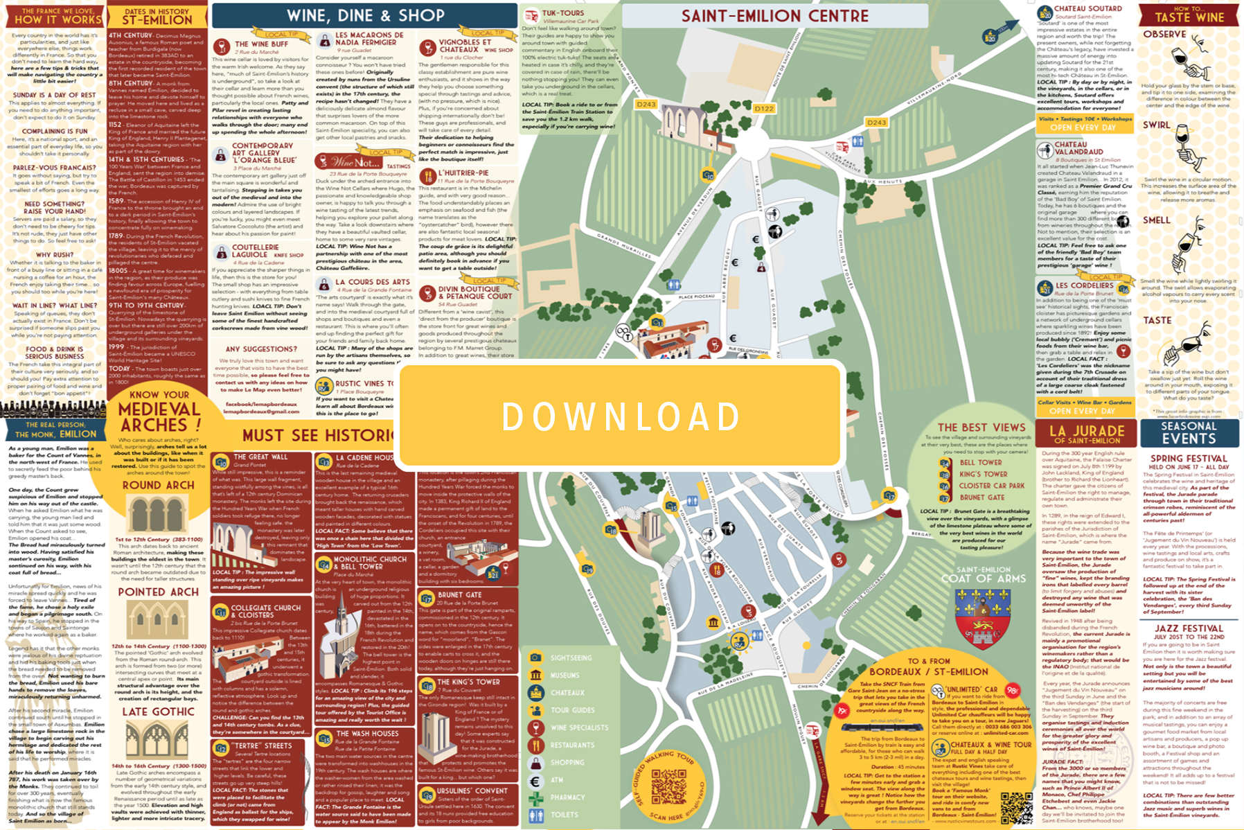 Le Map StÉmilion Free Map & Guide Bordeaux Wine Regions About Us