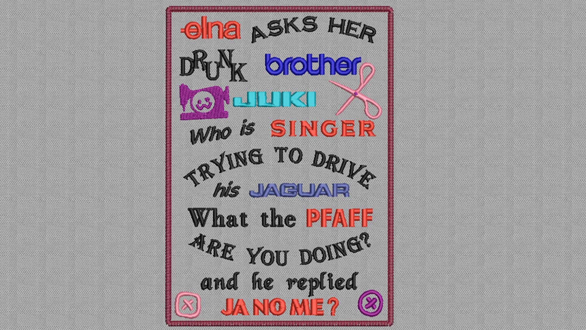 Sewing Machines Jokes Lembayung Embroidery Designs Collections