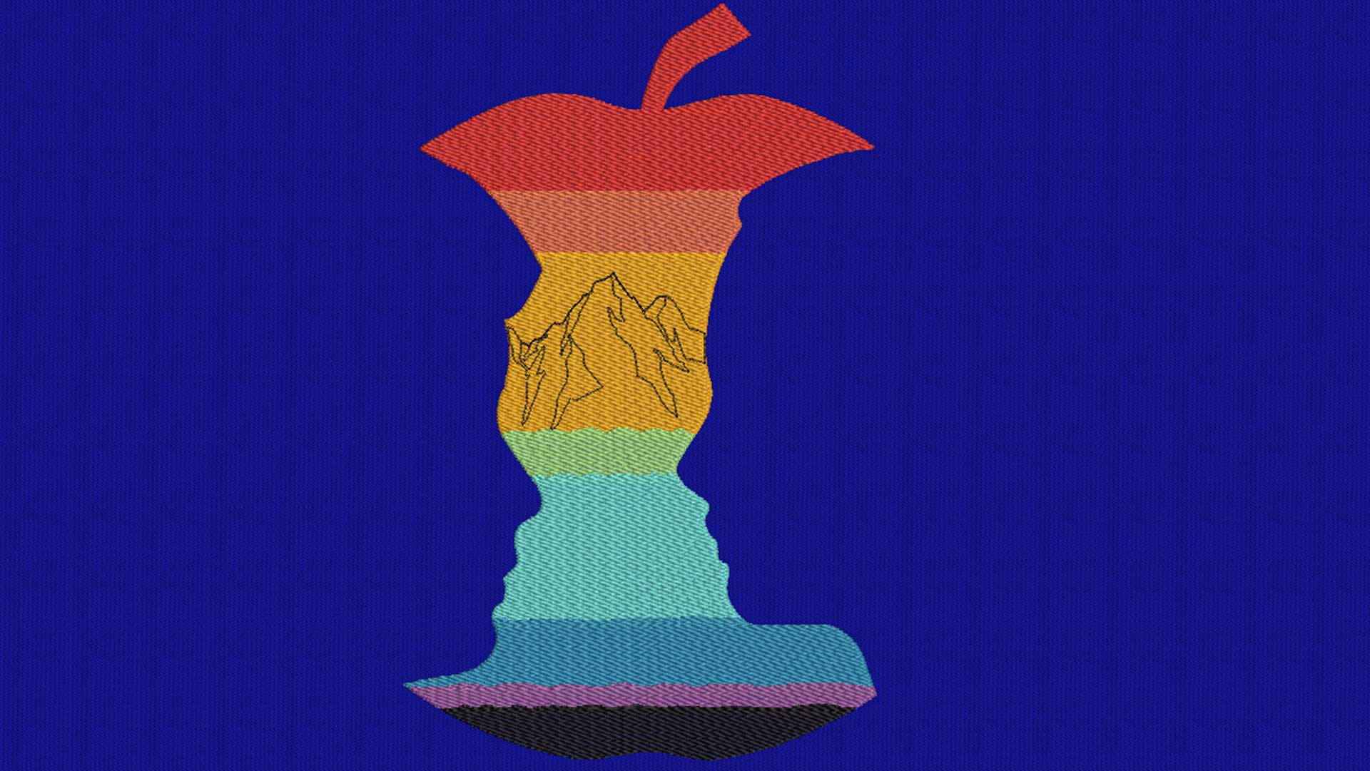 Apple Face Optical illusion V2 Lembayung Embroidery Designs