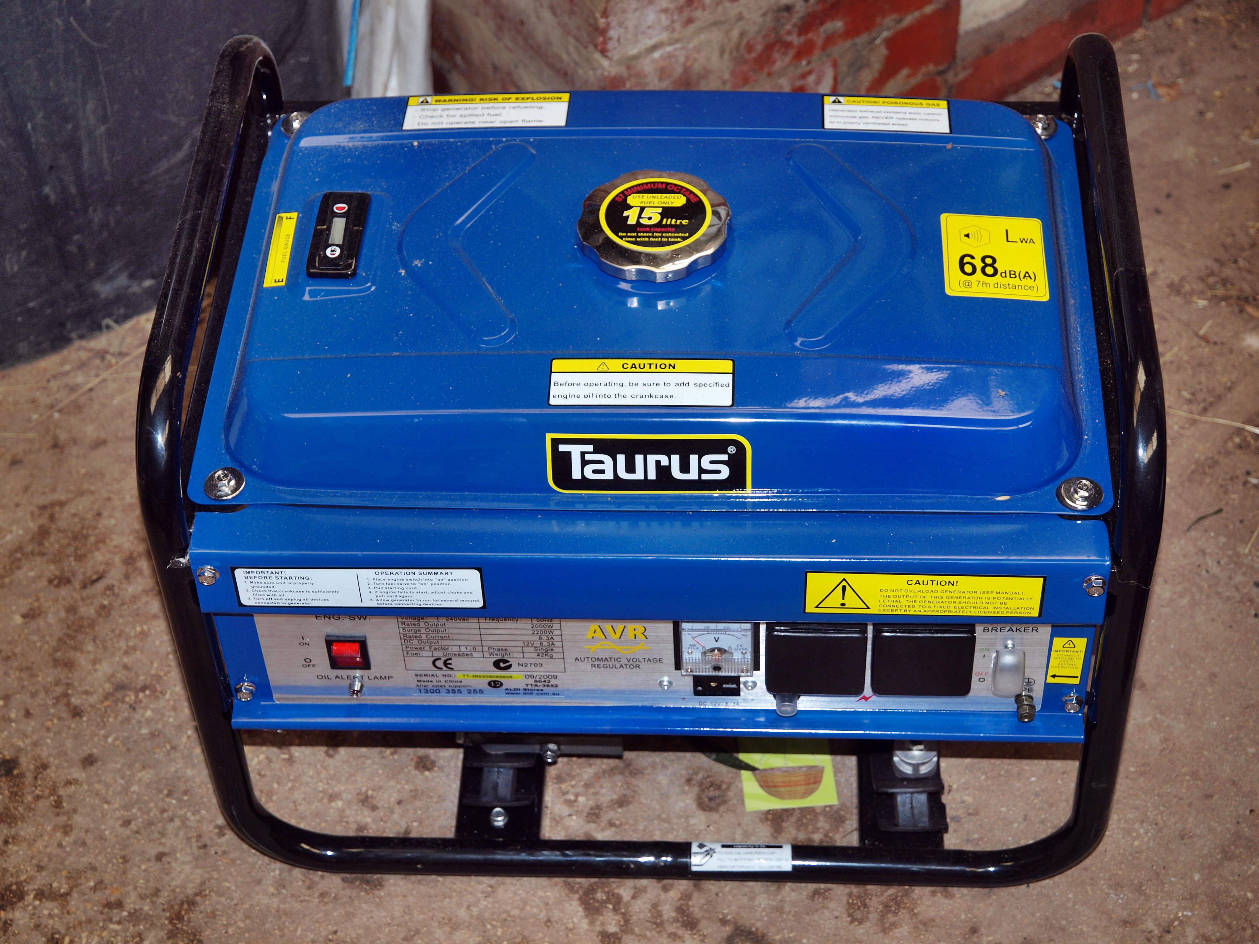 Greg's photos, 27 Sep 2009 ALDI generator, Ballarat Botanical Gardens