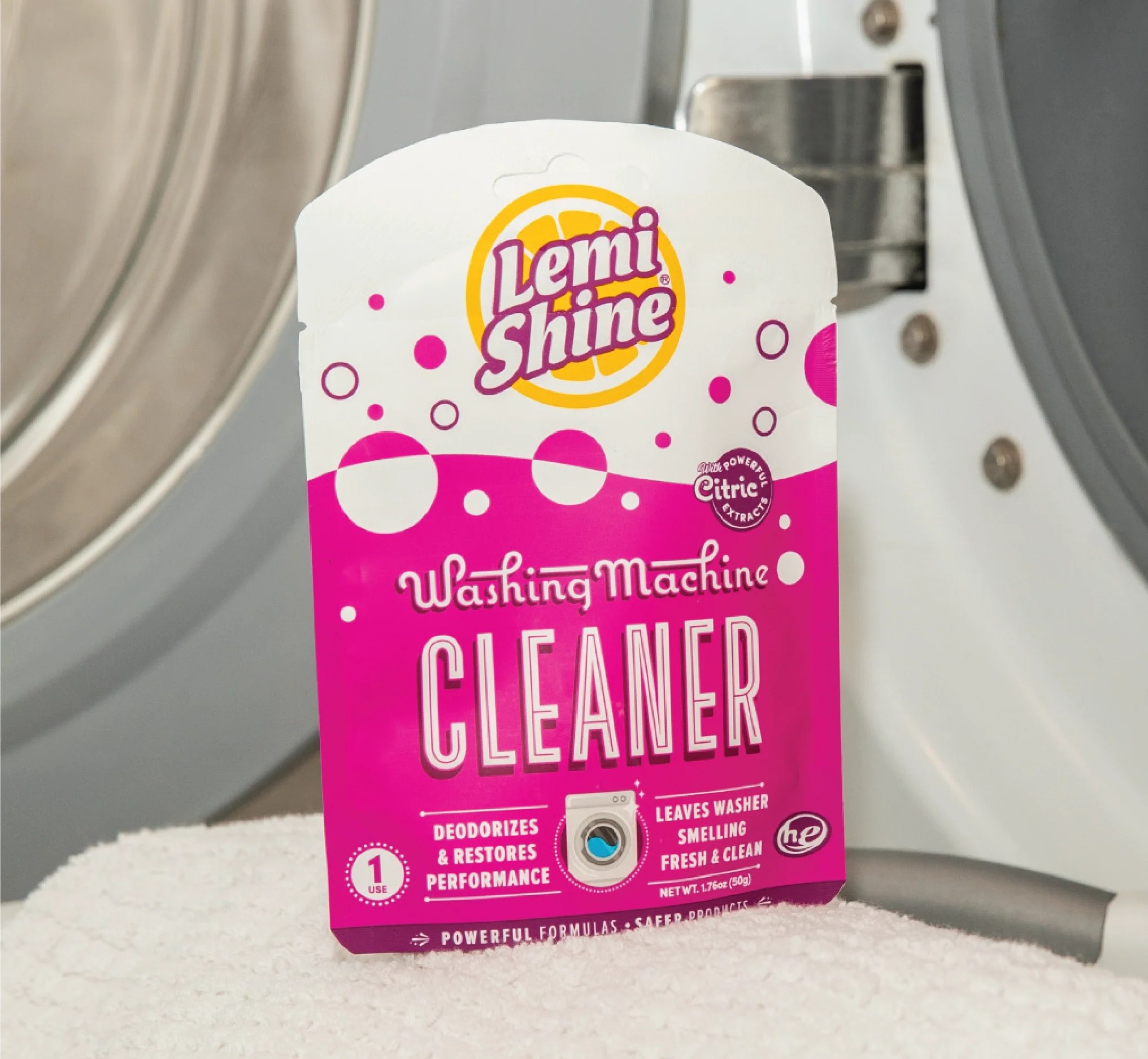 Washing Machine Cleaner And Wipes Lemi Shine®