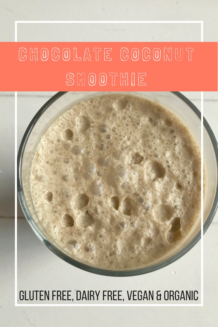 Chocolate Coconut Smoothie Vegan, Organic and Delicious Lemonade Brain