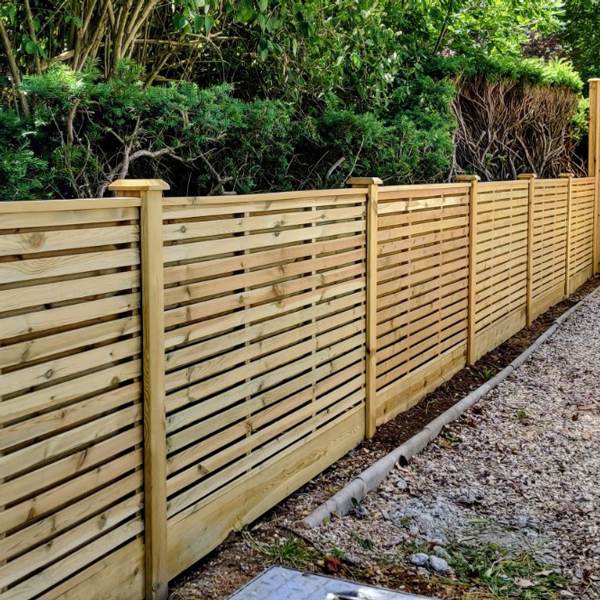 Contemporary Fence Panel 1.8m w x 0.9m h Lemon Fencing Specialist