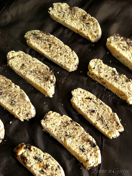 Eggless Candied Ginger Chocolate Biscotti — Lemon in Ginger