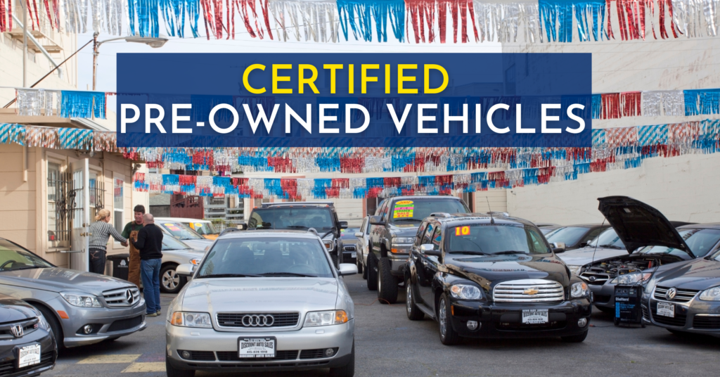 Certified PreOwned Vehicles and the California Lemon Law