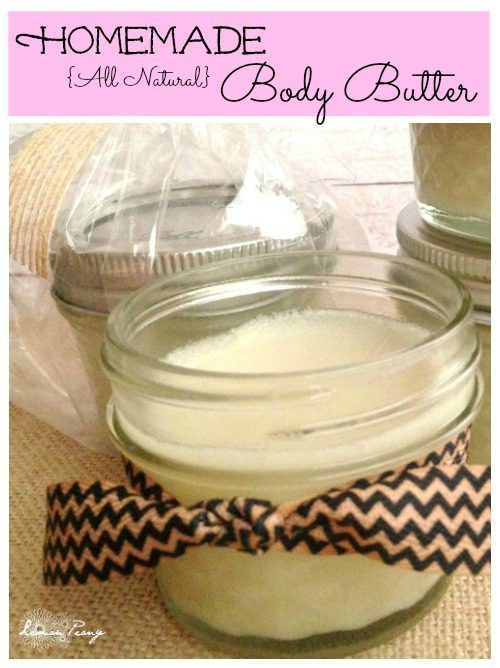 Homemade All Natural Body Butter LemonPeony