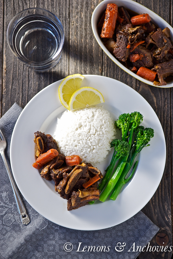 Slow Cooker AsianStyle Short Ribs Lemons + Anchovies