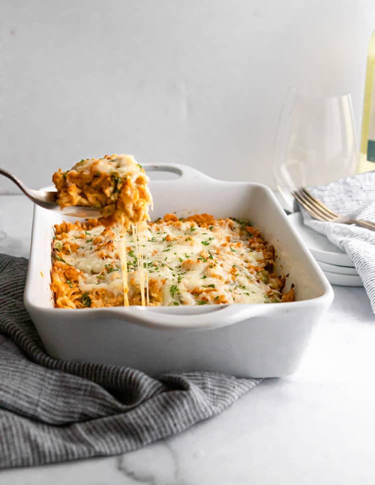 Pumpkin Ricotta Pasta Bake Lemons + Zest