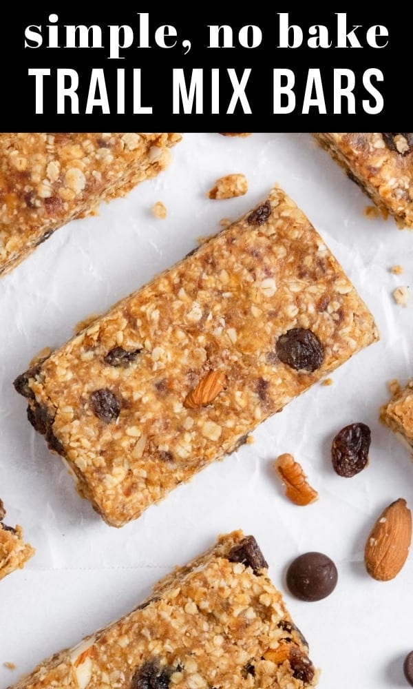 No Bake Trail Mix Bars Lemons + Zest