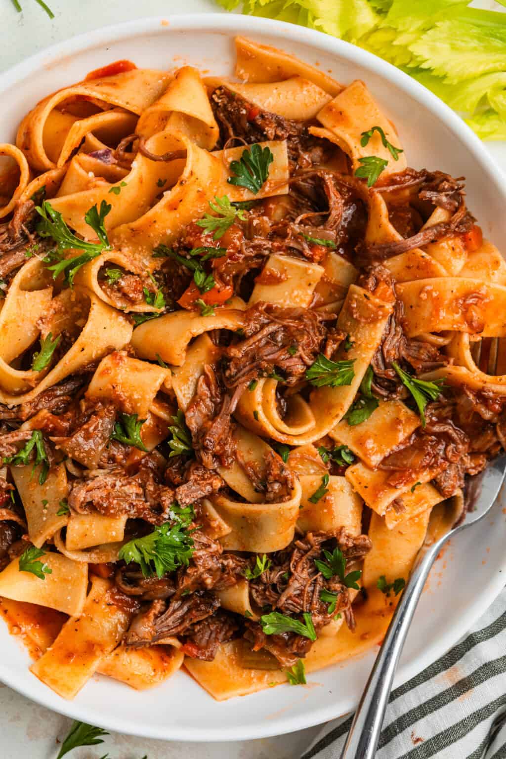 Crock Pot Short Rib Ragu Recipe with Pappardelle Lemons + Zest