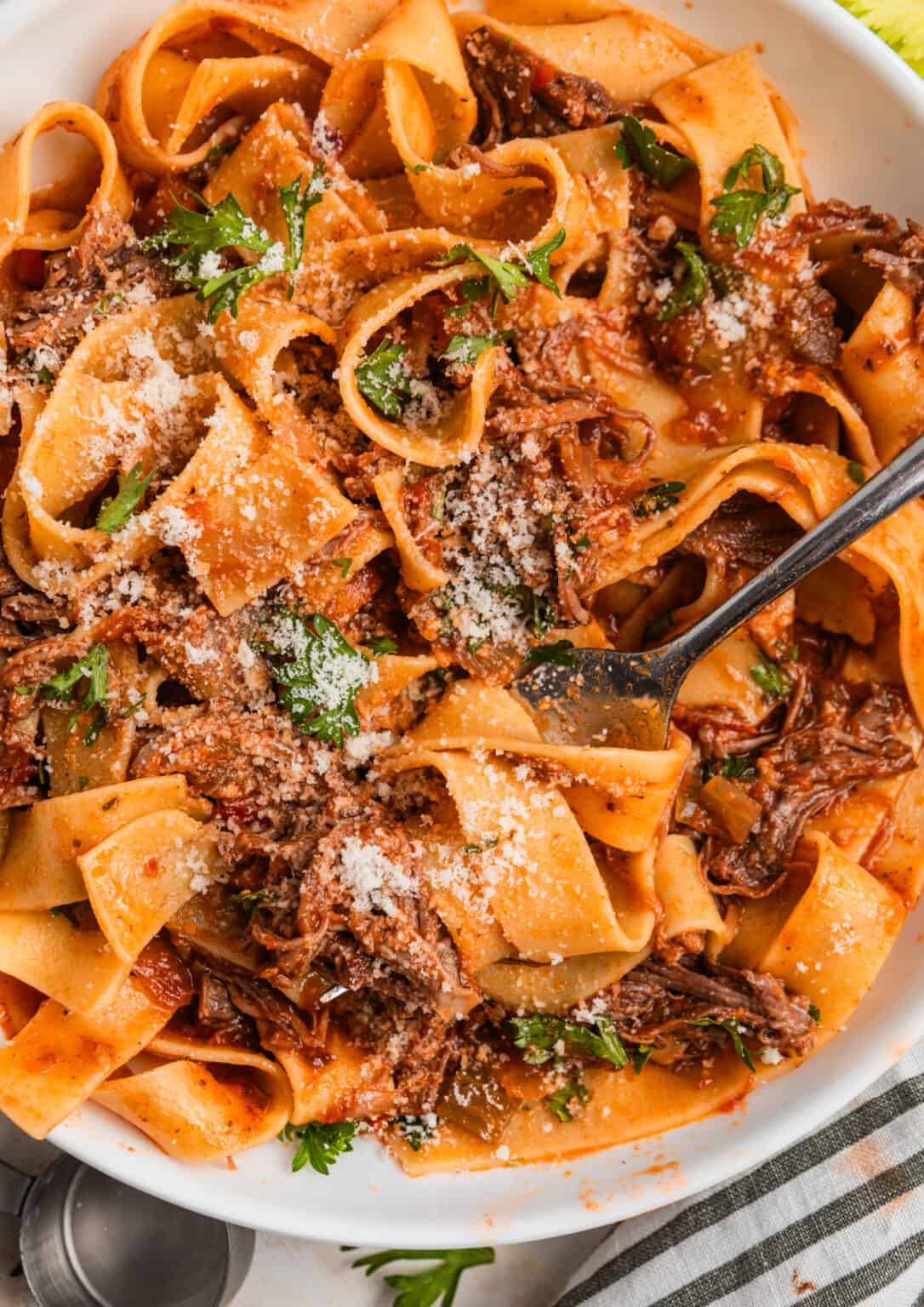 Crock Pot Short Rib Ragu Recipe with Pappardelle Lemons + Zest