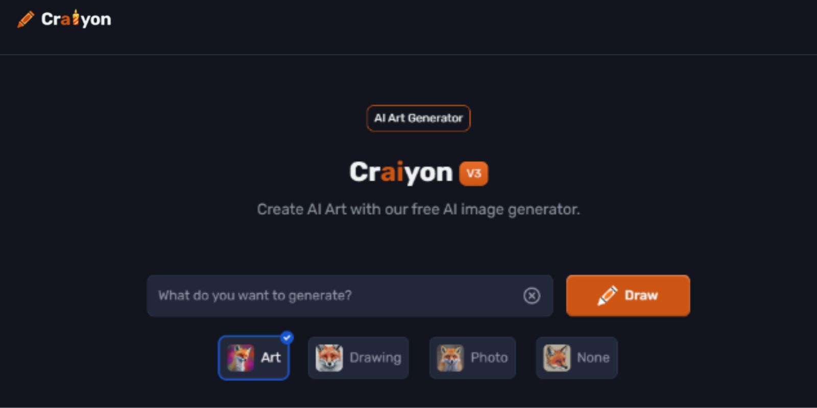 Craiyon Free AI Image Generator for Art
