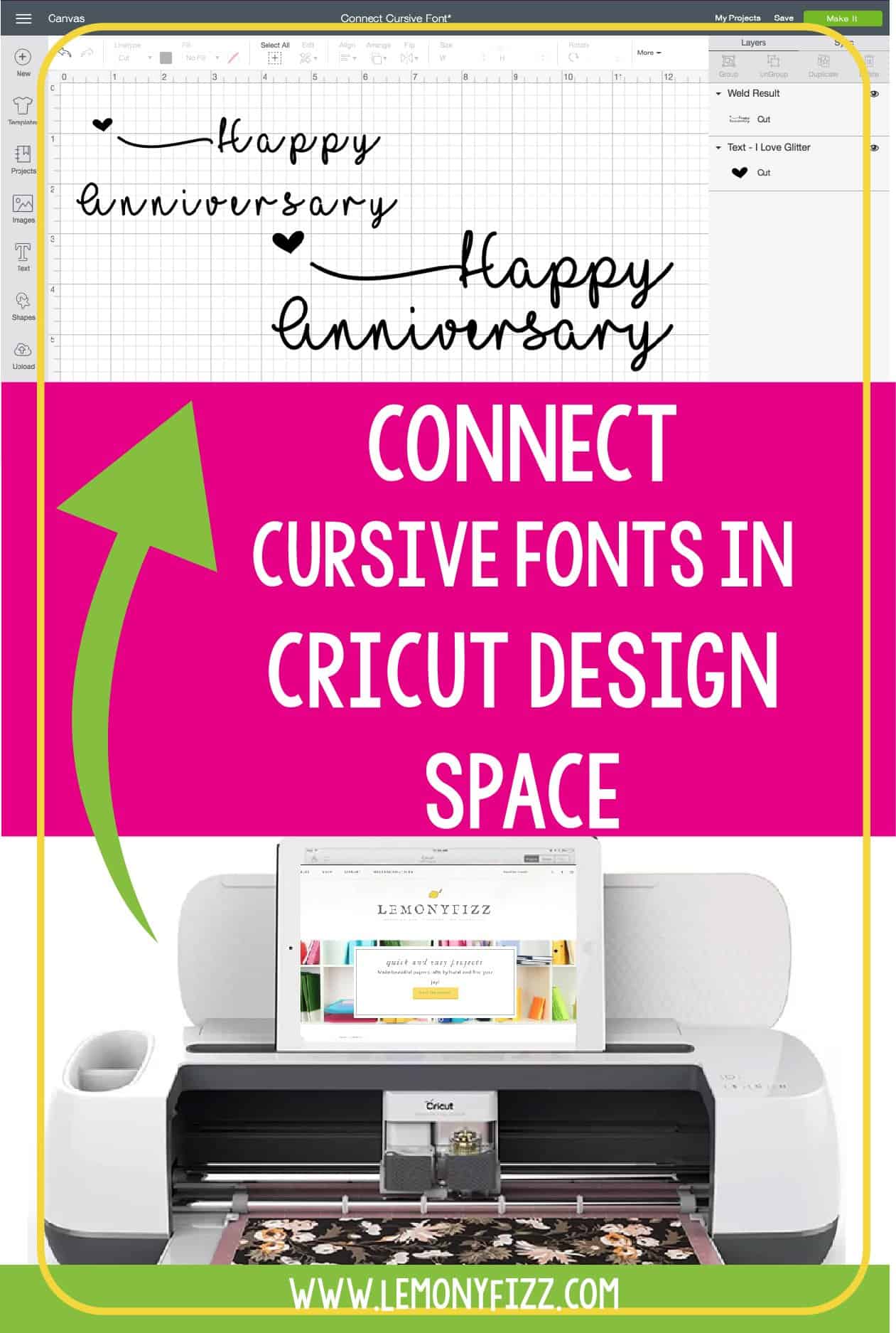 Cricut Cursive Fonts Tricks To Connect Free Cursive Fonts