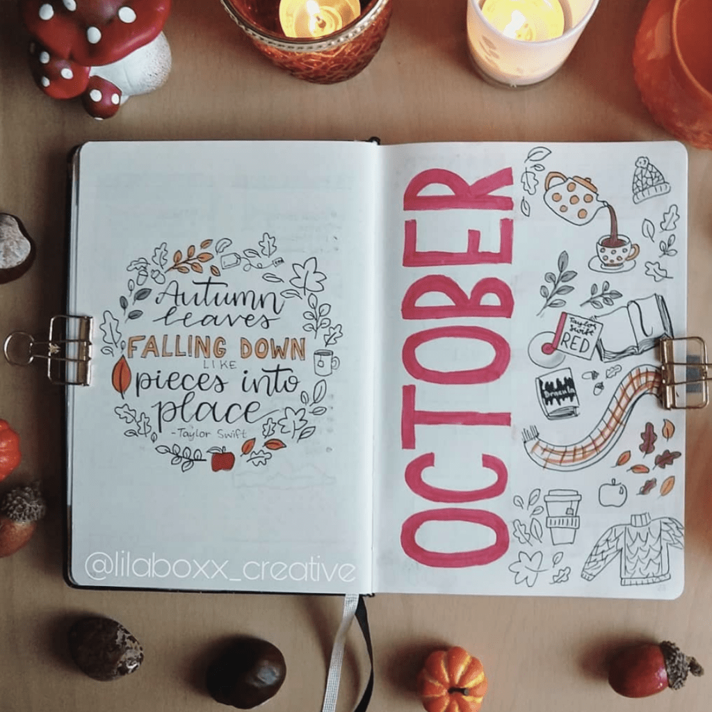 The Spookiest Halloween Bullet Journal Doodle Ideas