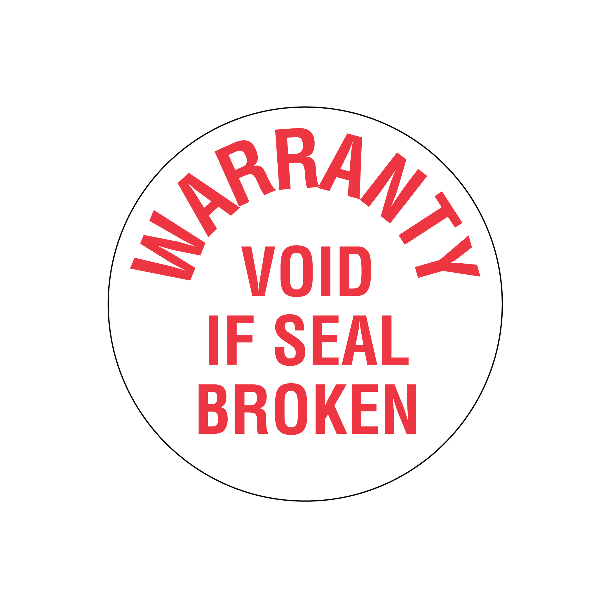 Calibration Seals, Destructible, 0.75" Round Tamper Proof WARRANTY