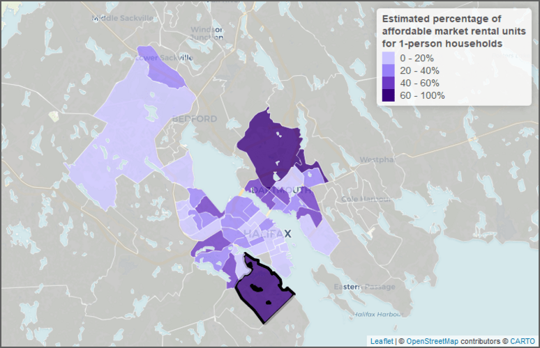 Case study Affordability of rental housing in Spryfield, Halifax