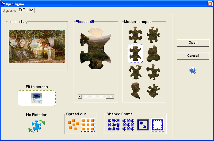 BigJig download multifeatured jigsaw puzzle game