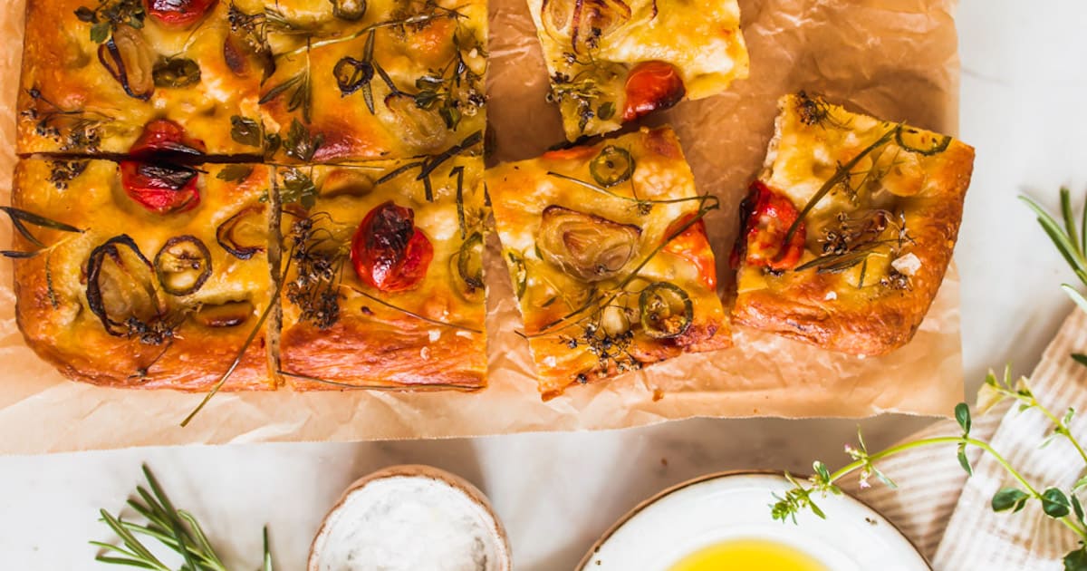 Pizza Dough Focaccia Bread Lena's Kitchen