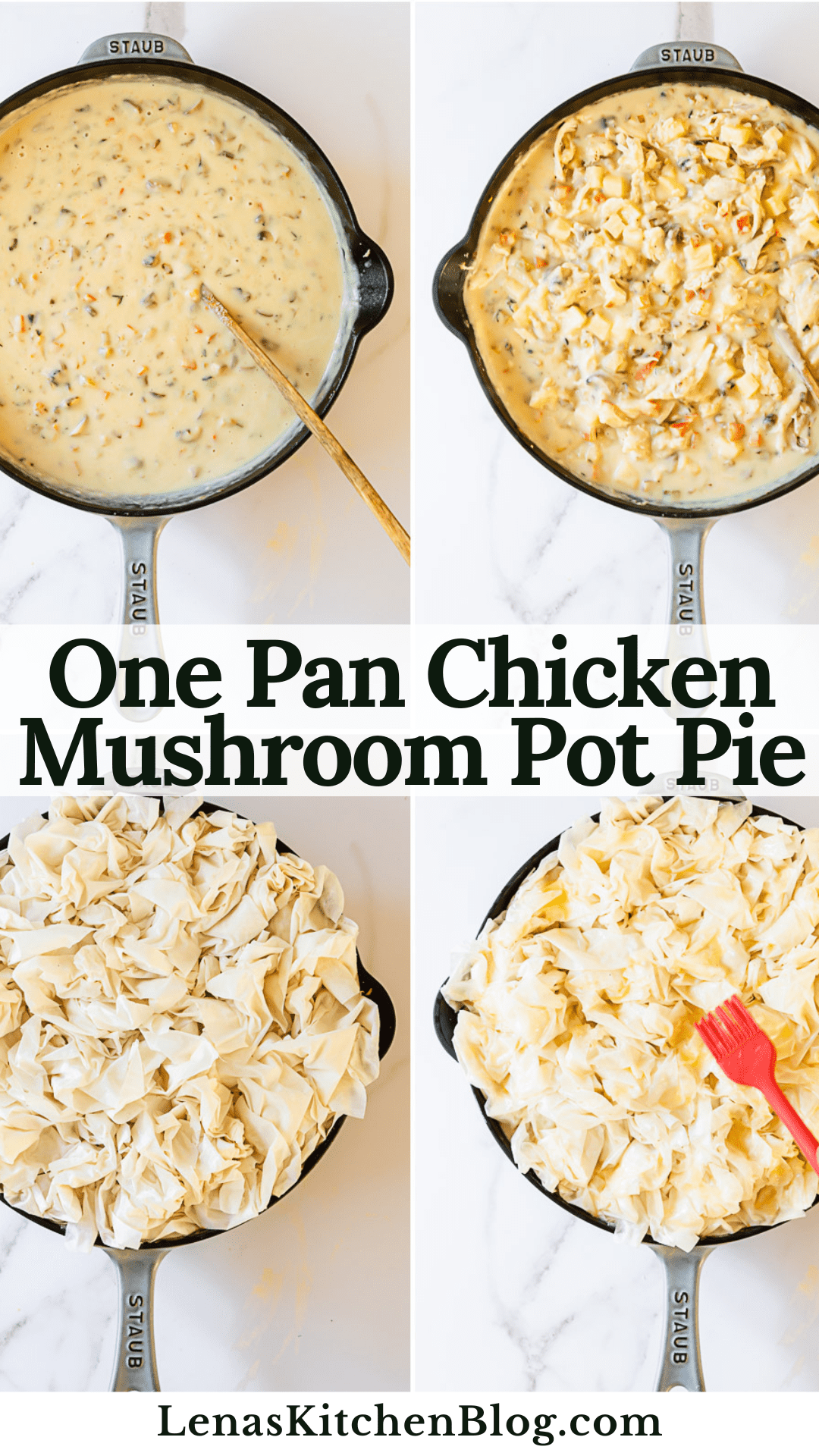 Chicken Mushroom Pot Pie Lena's Kitchen