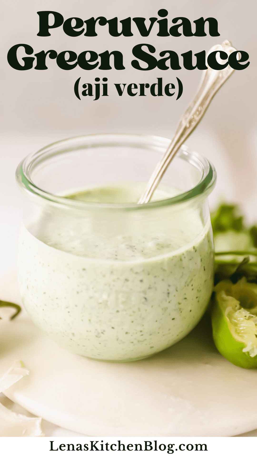 Peruvian Green Sauce Lena's Kitchen