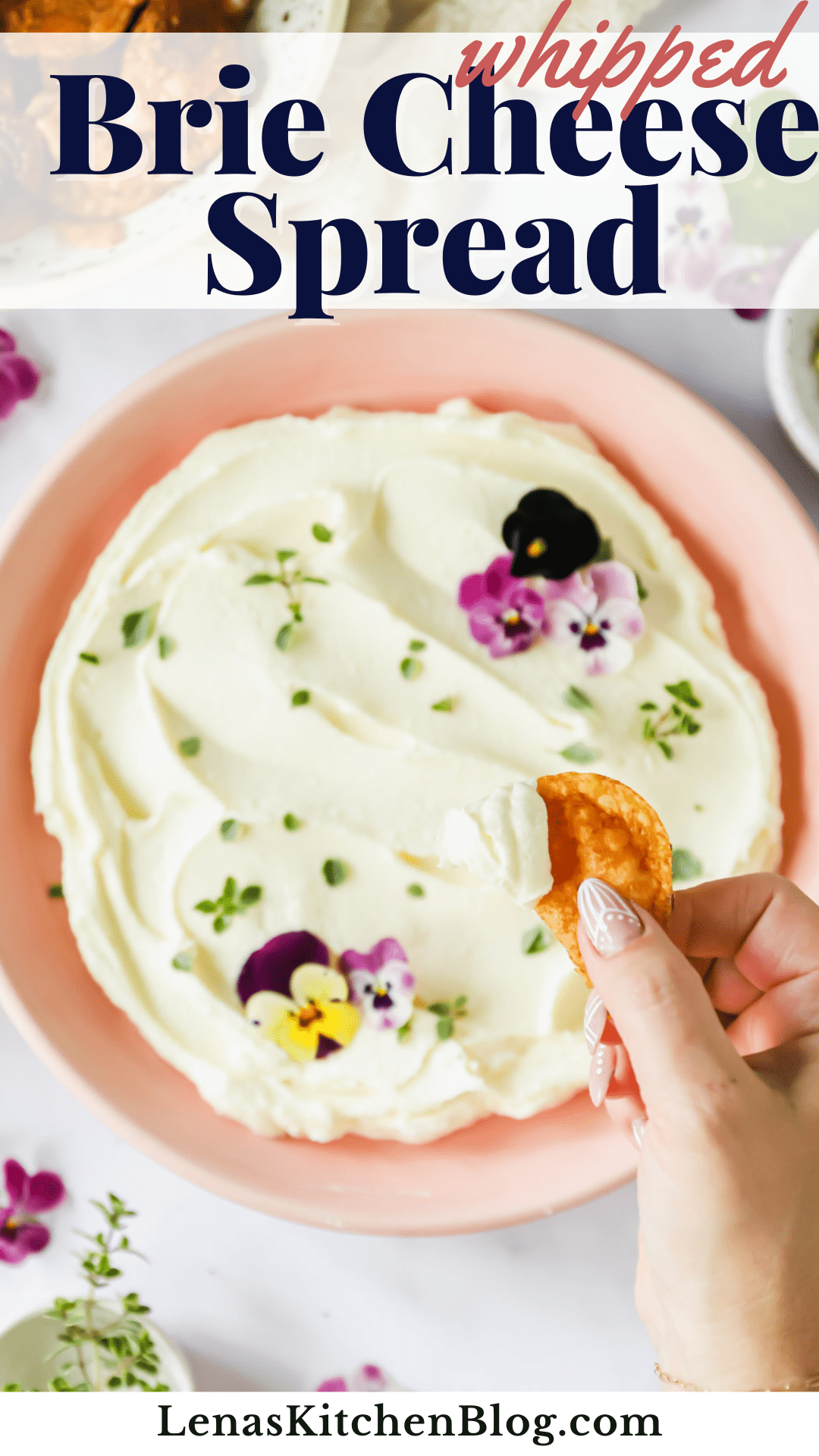 Light & Airy Whipped Brie Cheese Spread Lena's Kitchen