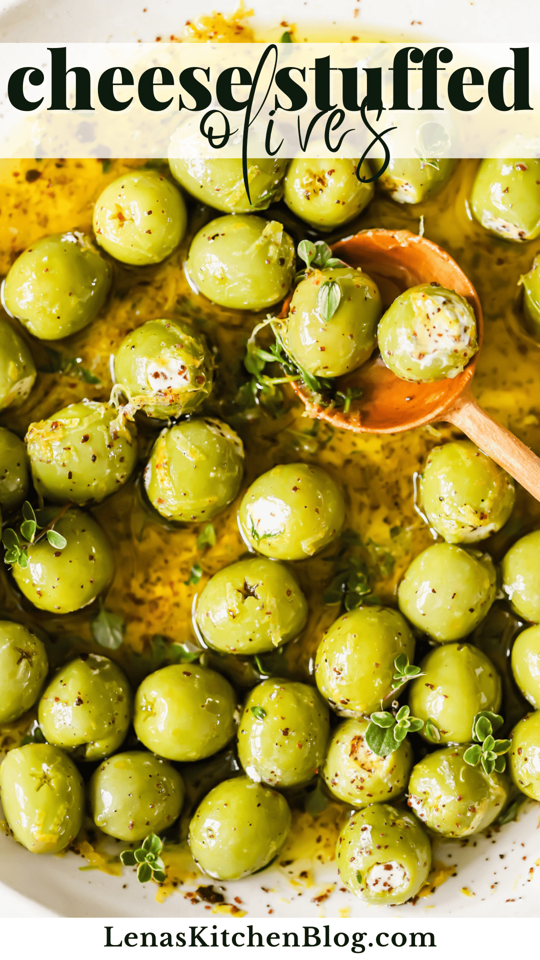 Elegant Cheese Stuffed Olives Lena's Kitchen