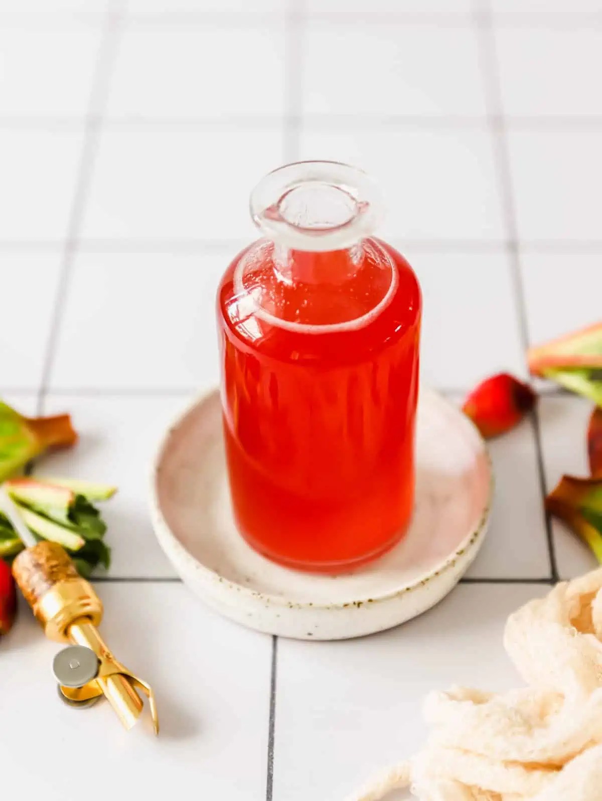 Quick & Easy Rhubarb Simple Syrup Lena's Kitchen