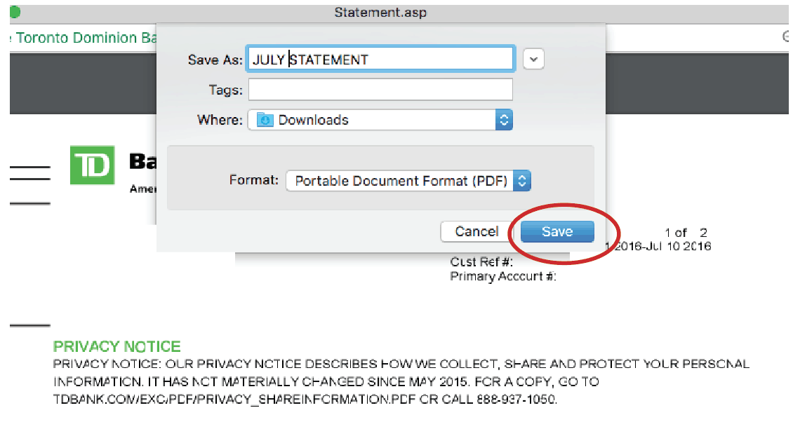 TD Bank Statement Download Instructions Lendbrilliant