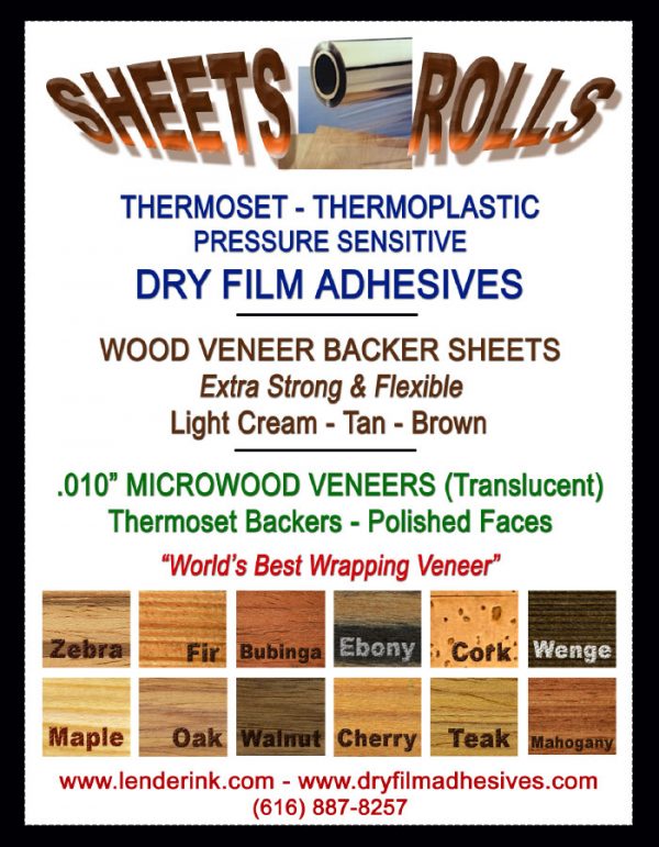 Wood Veneer Rolls and Panels Lenderink Technologies