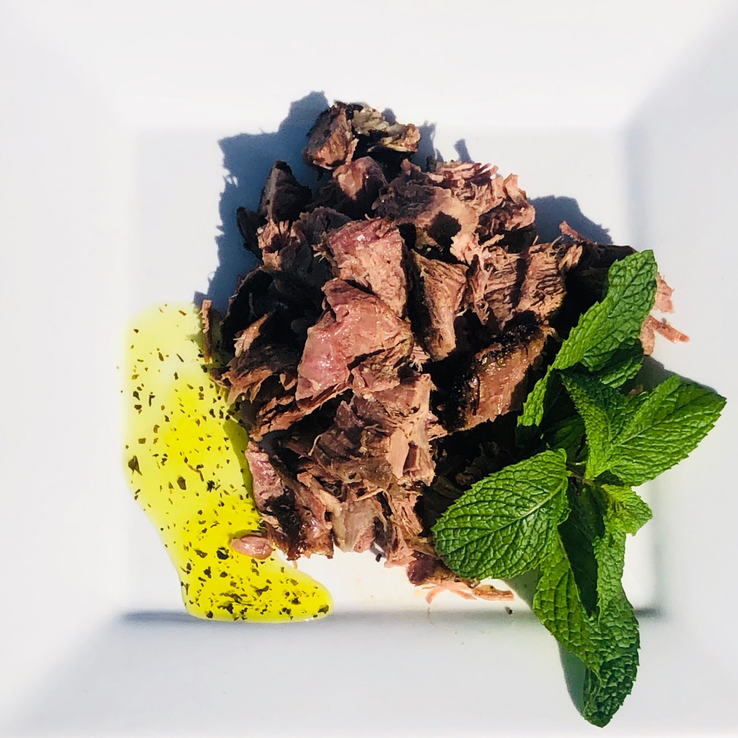 Minted Pulled Lamb Shoulder - Lennox Smokin' Barrel