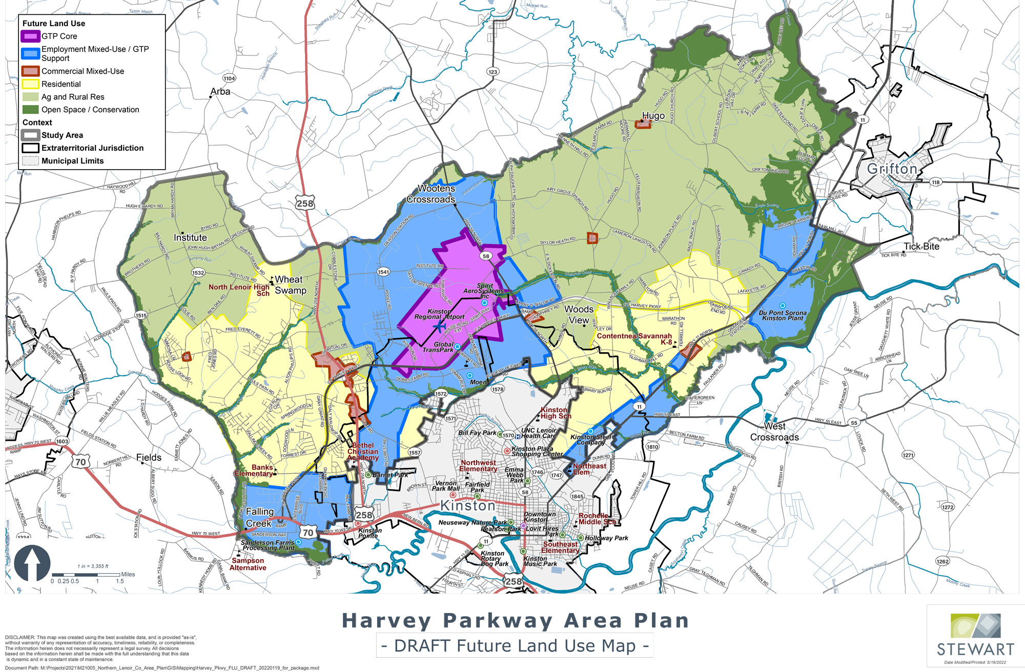 Harvey Parkway Area Study Lenoir County, North Carolina Official