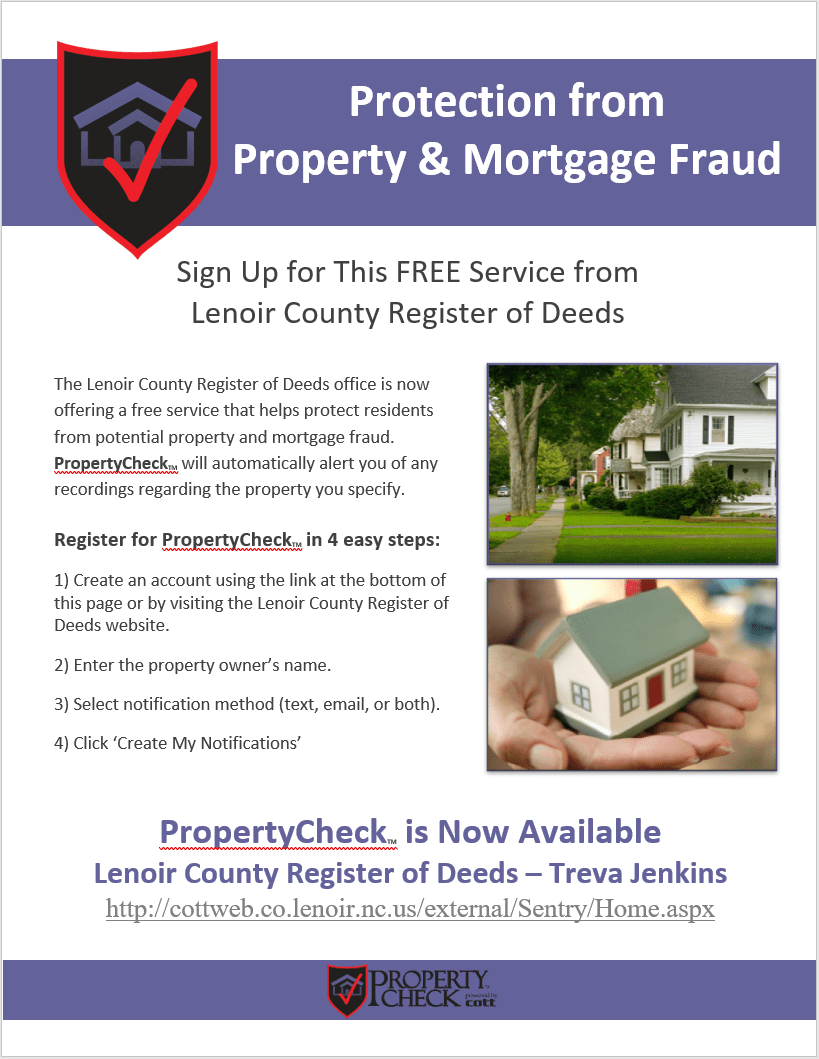 Register of Deeds Lenoir County, North Carolina Official site