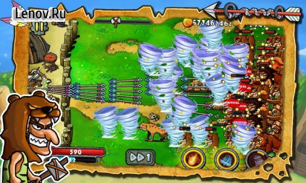 Defender Stone Age v 1.4 Мод (Unlimited coins/food)