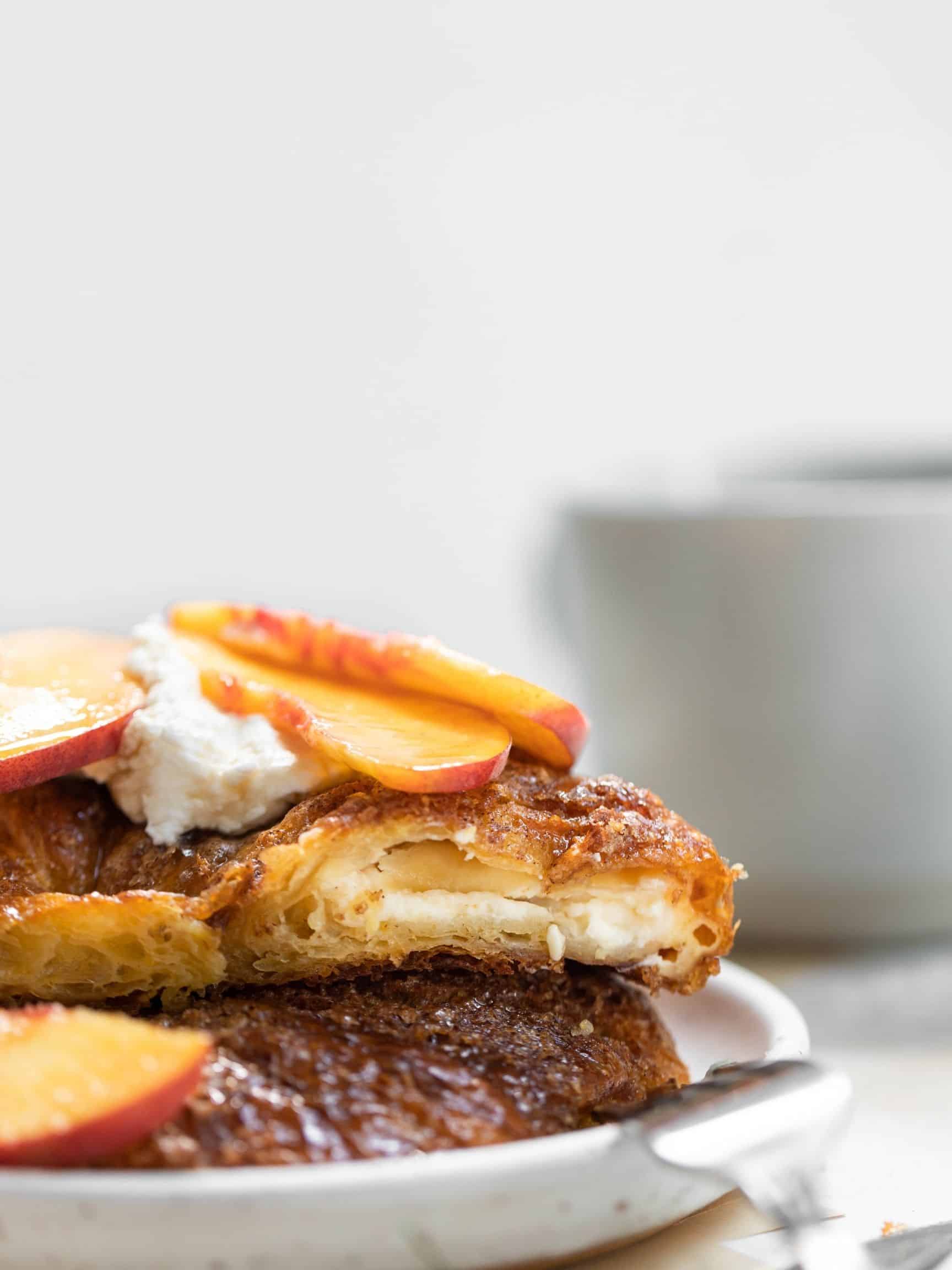 Peaches and Cream French Toast Lenox Bakery