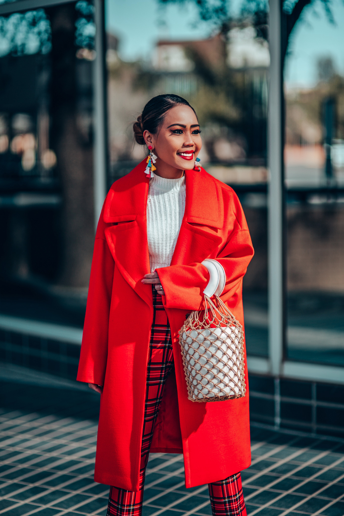 A red coat is a classic winter piece The Len Parent Style A Northwest Based Fashion, Beauty