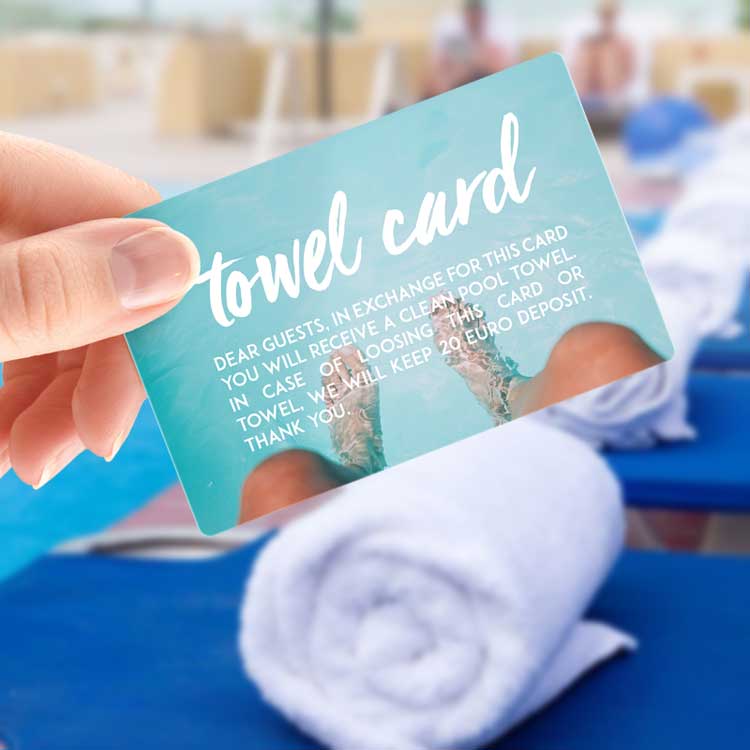 Towel card Kartica za ručnik hotela LENS Multimedia