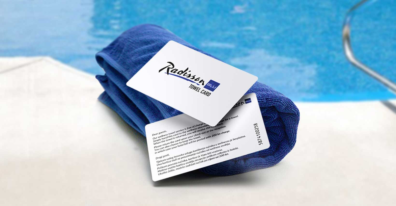 Towel card Kartica za ručnik hotela LENS Multimedia