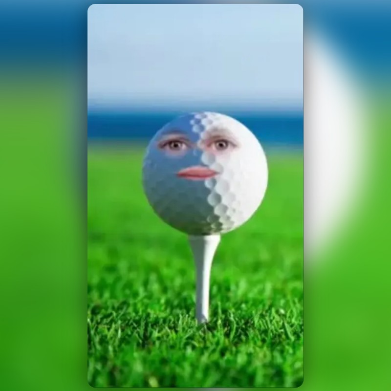 Talking Golf Ball Lens by Nortendo Snapchat Lenses and Filters