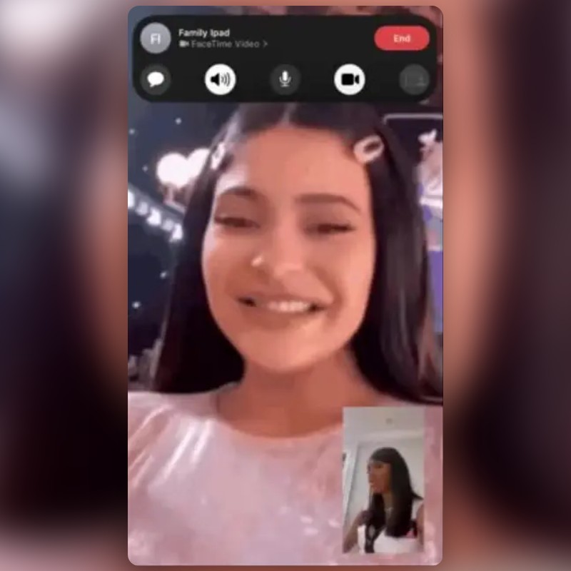 Kylie Facetime Lens by Snapchat - Snapchat Lenses and Filters