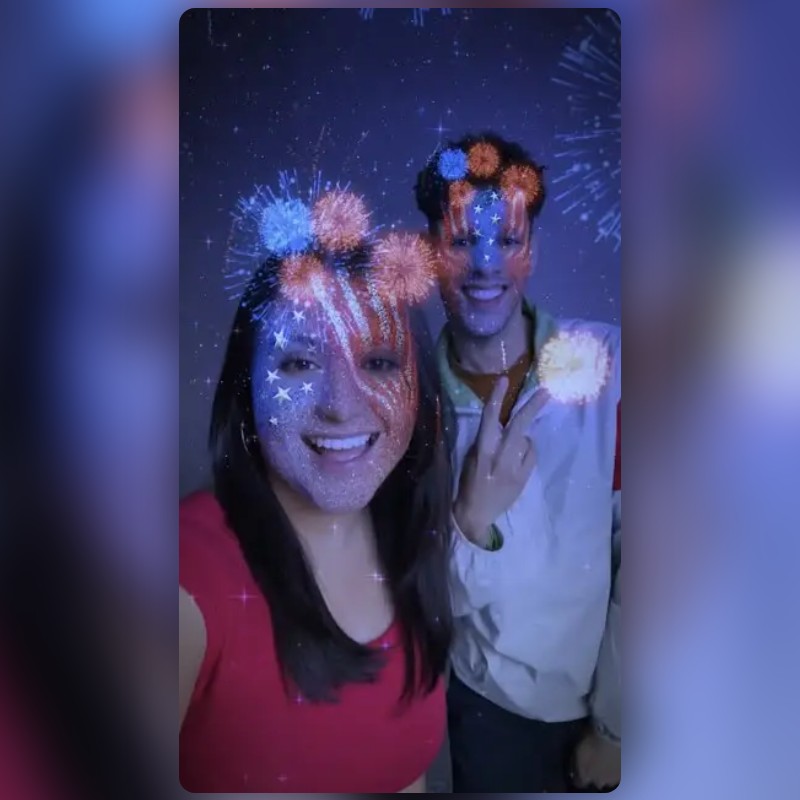 Fireworks Lens by Snapchat Snapchat Lenses and Filters