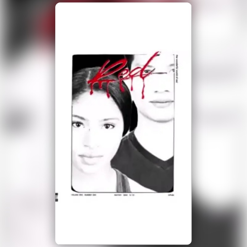 Red Album Cover Lens by Matthew Gilliard Snapchat Lenses and Filters