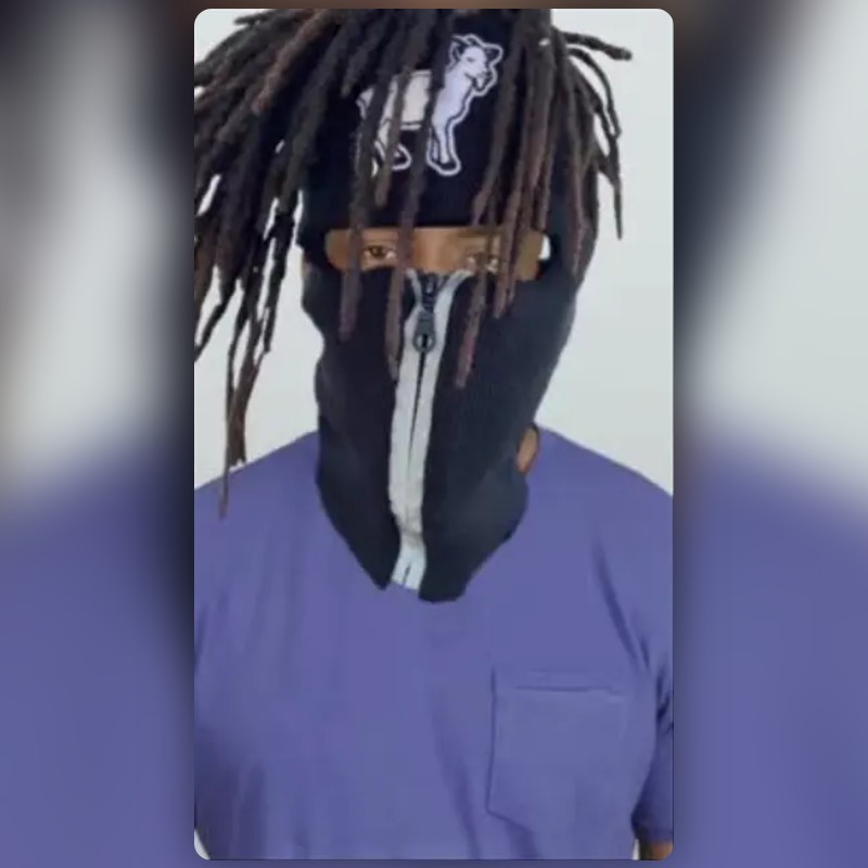 ski mask n dreads Lens by playboyjuju Snapchat Lenses and Filters